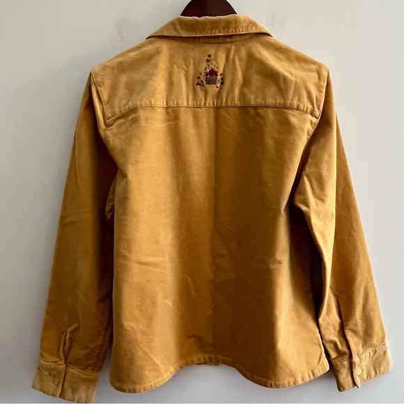 Christopher & Banks Embroidered Button Front Shirt Stretch Corduroy Size XL - Picture 15 of 15